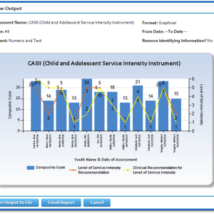 CASII (Child and Adolescent Service Intensity Instrument) on FidelityEHR behavioral health EHR