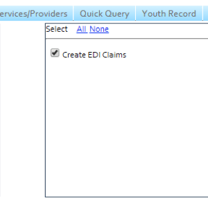 Fidelity EHR's role-based permissions for creating EDI claims